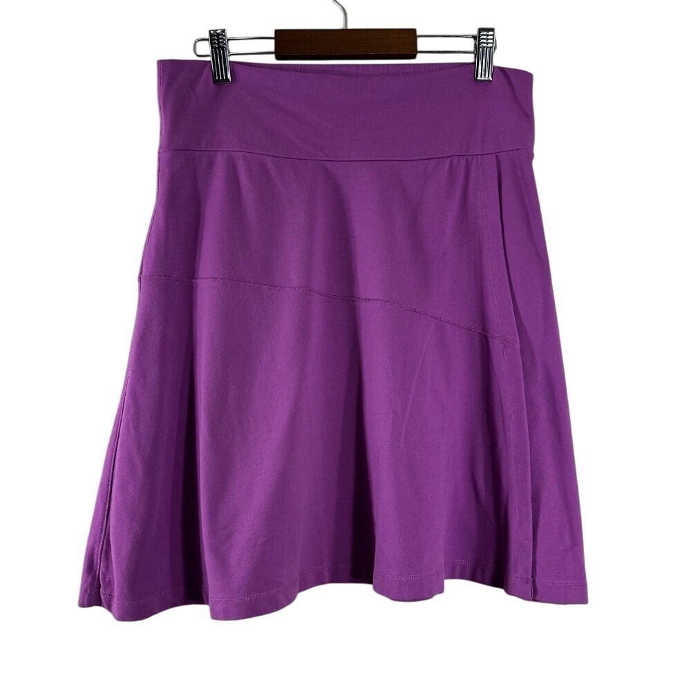 Athleta Purple Activewear Skirt Womens Small Petite Back Zip Pocket Athleisure